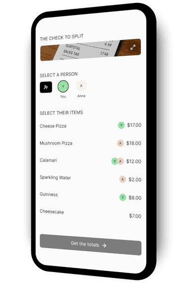 Split a Check app preview